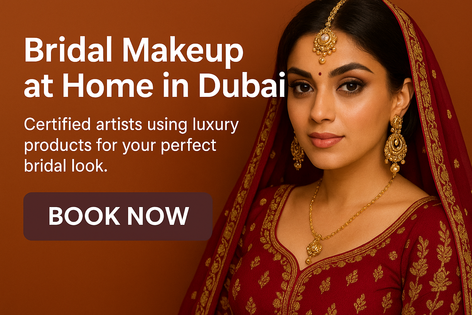 Premium Bridal Makeup Services at Home Dubai