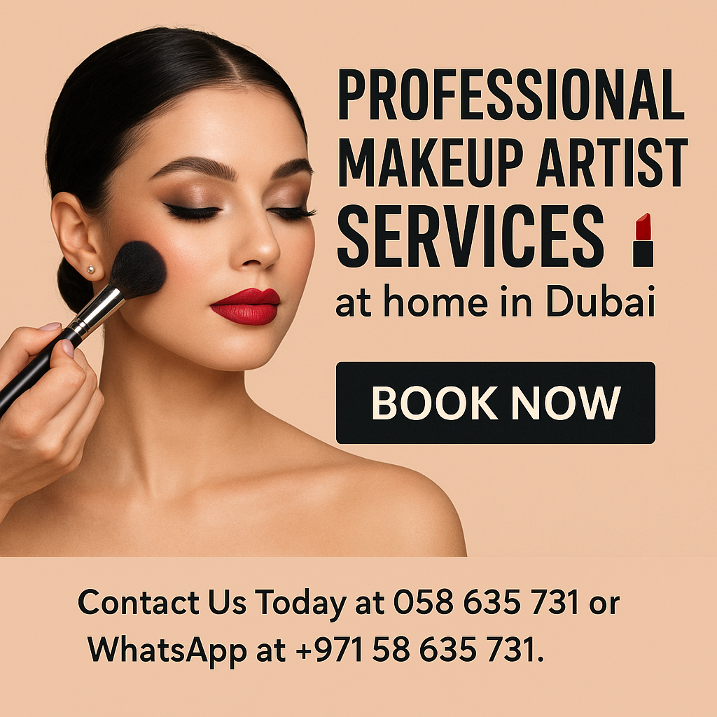 Professional Makeup Artist Services at Home in Dubai